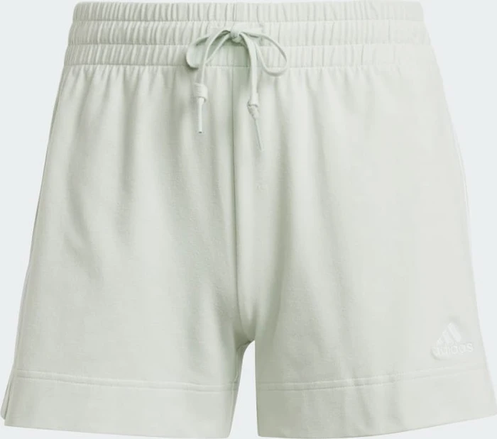 adidas Essentials Slim 3-Streifen Shorts linen green (Damen)