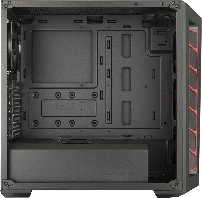 Cooler Master MasterBox MB511, rot, Acrylfenster
