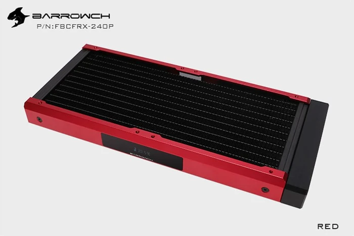 Barrow BarrowCH Chameleon Fish Series Radiator 240, POM, blood red, mit Display