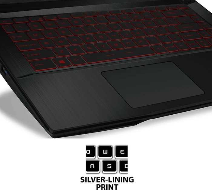MSI GF63 Raider 10SC-225, Core i5-10500H, 8GB RAM, 512GB SSD, GeForce GTX 1650 Max-Q, DE