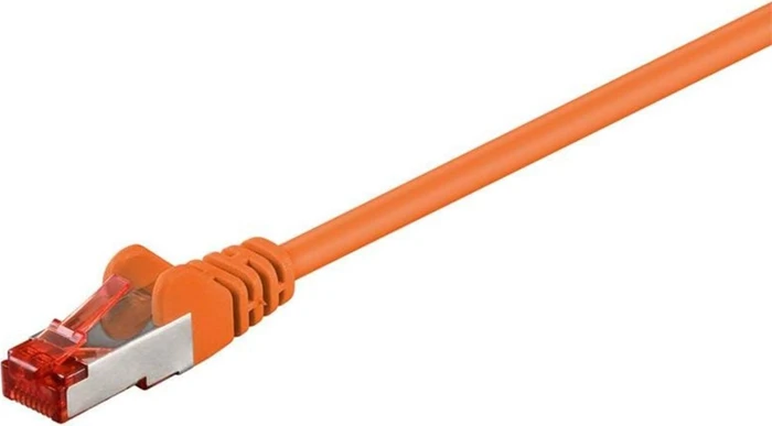 goobay Patchkabel, Cat6, S/FTP, RJ-45/RJ-45, 15m, orange