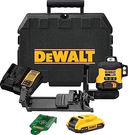 DeWalt DCLE34031D1 18V 3x360 Multi Akku-Rotationslaser inkl. Koffer + Akku 2.0Ah