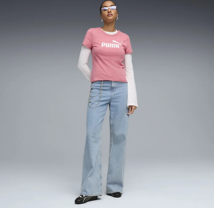 Puma ESS No. 1 Logo T-Shirt kurzarm wild pink