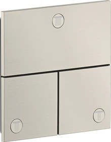 Hansgrohe Axor ShowerSelect ID eckig Kontrollfeld Ventil für 3 Verbraucher edelstahl optic