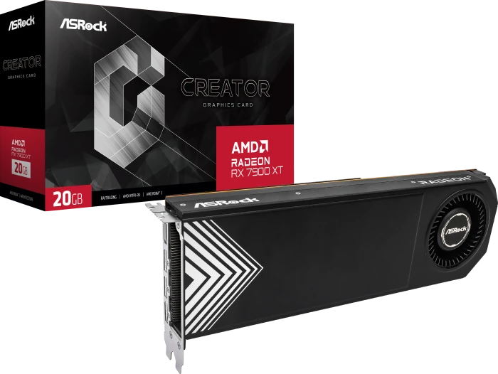 ASRock Radeon RX 7900 XT Creator, RX7900XT CT 20G, 20GB GDDR6, HDMI, 3x DP