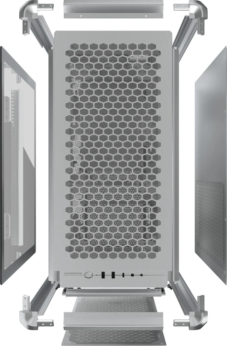 Cooler Master MasterFrame 600, silber, Glasfenster