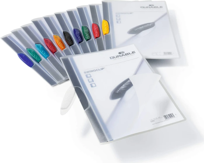 Durable Swingclip Klemmmappe, A4, blau/transparent