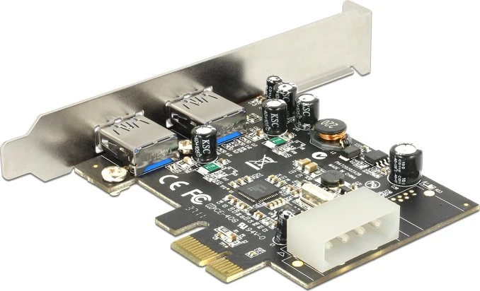 DeLOCK 2x USB-A 3.0, PCIe 2.0 x1