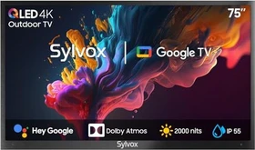 Sylvox 75" Volle Sonne-Außenfernseher (Pool Pro Serie 2.0)