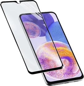Cellularline Impact Glass Capsule für Samsung Galaxy A23 schwarz