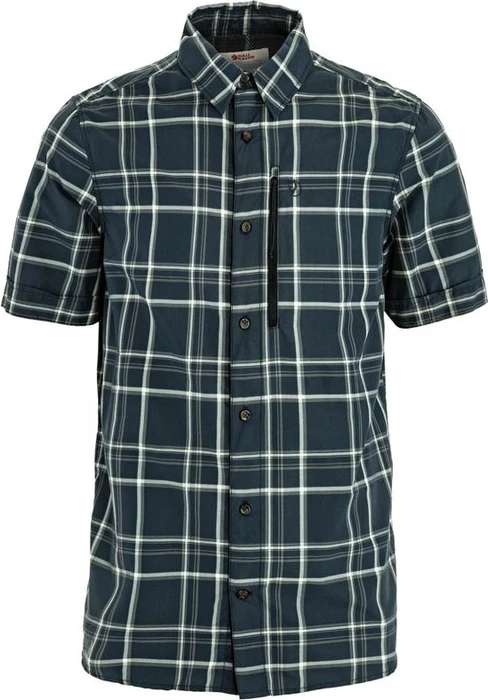 Fjällräven Abisko Hike Hemd kurzarm dark navy/chalk white (Herren)