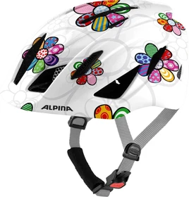 Alpina Pico Kinderhelm pearlwhite/flower gloss