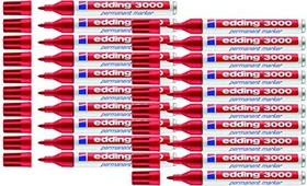 edding 3000 Permanentmarker rot, 20er-Pack