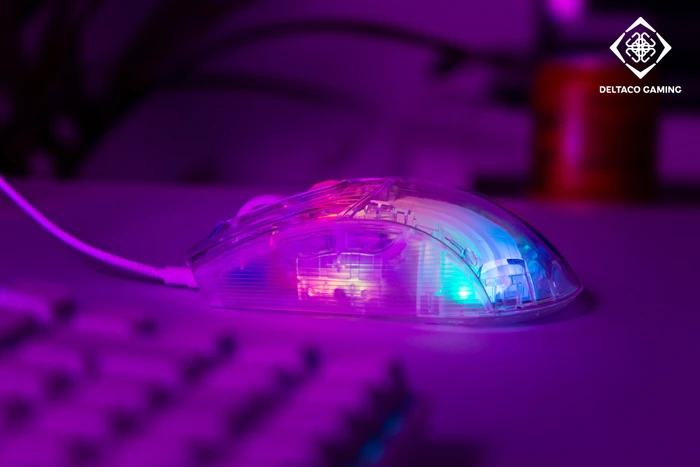 Deltaco DM330 RGB Gaming Mouse transparent, USB