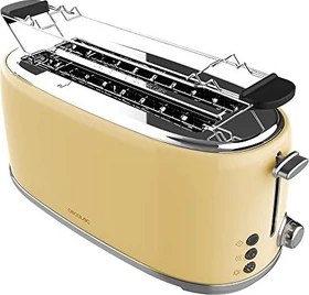 Cecotec 03233 Toast & Taste Retro 1600 Langschlitz-Toaster beige