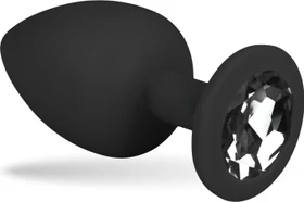 EasyToys Diamond Analplug klein schwarz