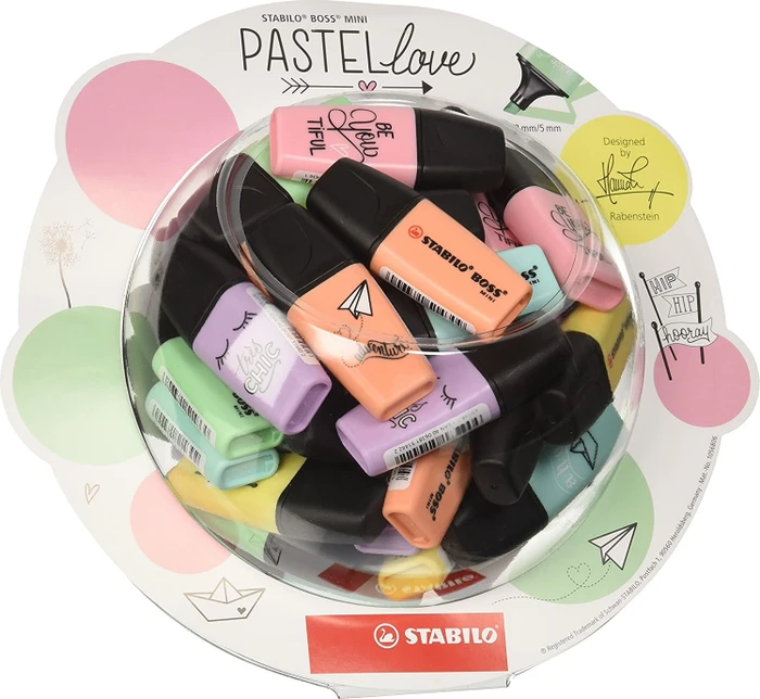 STABILO Boss Mini Pastellove sortiert, 50er-Set