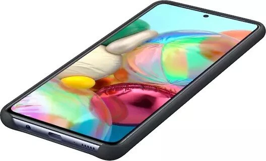 Samsung Silicone Cover für Galaxy A71 schwarz