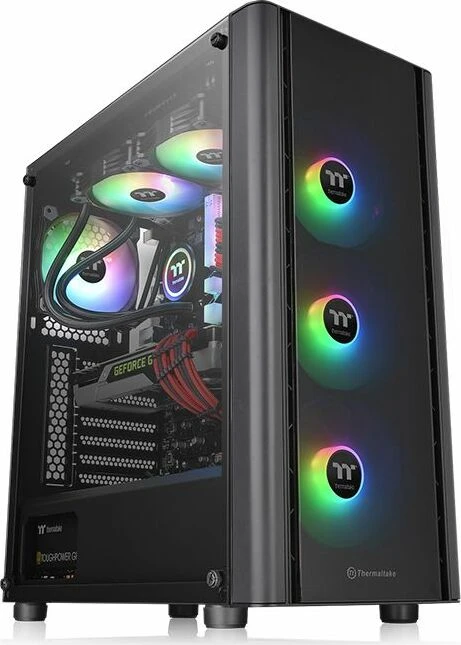 Thermaltake V250 TG ARGB, schwarz, Glasfenster