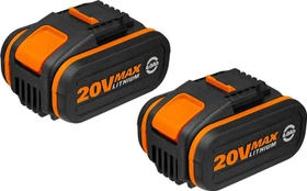 Worx 20V PowerShare Werkzeug-Akku 20V, 4.0Ah, Li-Ionen, 2 Akkus [8.0Ah] [160Wh]