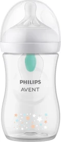 Philips Avent SCY673/82 Natural Response Airfree Trinkflasche, 1+M, 260ml, sterne