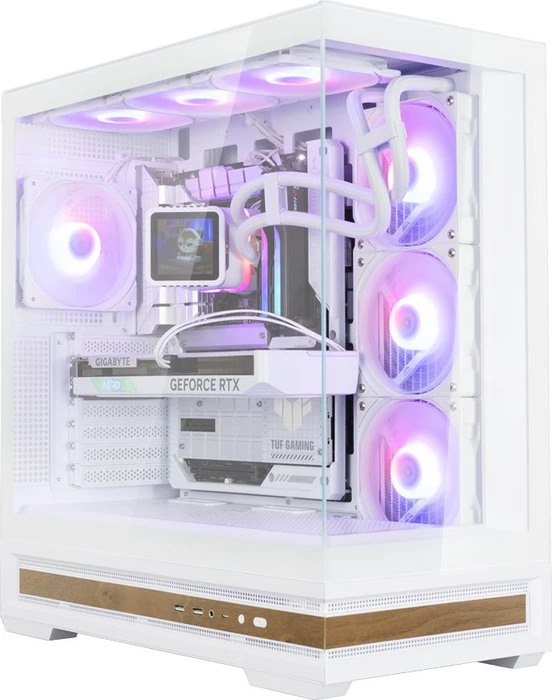 Zalman P40 NAMU White, weiß, Glasfenster