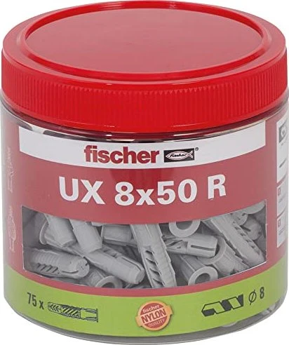 fischer UX 8x50 R Universaldübel, 8x50mm, 75 Stück