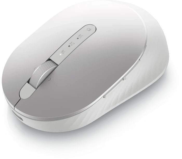 Dell MS7421W Premier Rechargeable Wireless Mouse, Platinum Silver, USB/Bluetooth