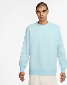 Nike Sportswear Club Fleece Sweatshirt glacier blue/white (Herren)