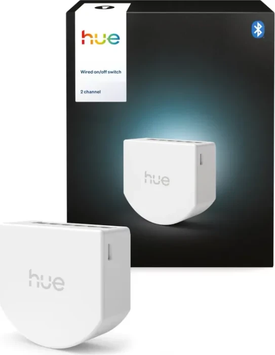 Philips Hue Wired On/Off Switch Kabelgebundener Ein-/Ausschalter 2-fach, Schaltaktor