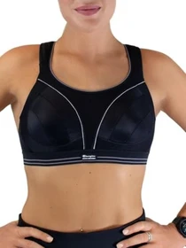 Shock Absorber Ultimate Run Sport-BH schwarz/silber (Damen)