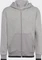 adidas ALL SZN Fleece Full-Zip Hoodie medium grey heather/black (Junior) Vorschaubild