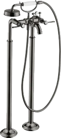 Hansgrohe Axor Montreux 2-Griff Wannenarmatur bodenstehend mit Hebelgriffen polished black chrome