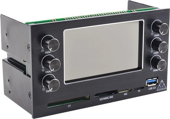 Phobya MaxGuide 6 Dualbay, 2x 5.25" Dualbay Lüftersteuerung 6-Kanal