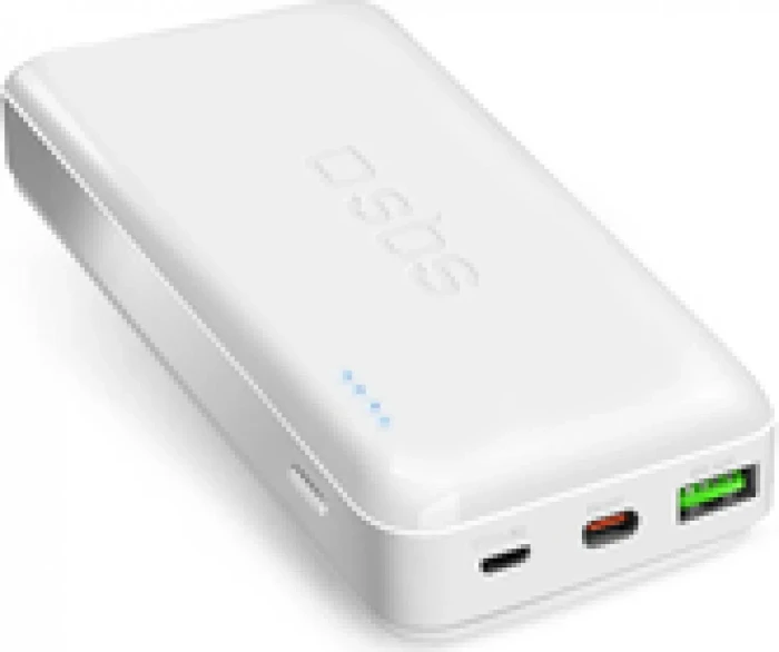 SBS Mobile PD 20W Ultra Fast Powerbank 20000mAh weiß