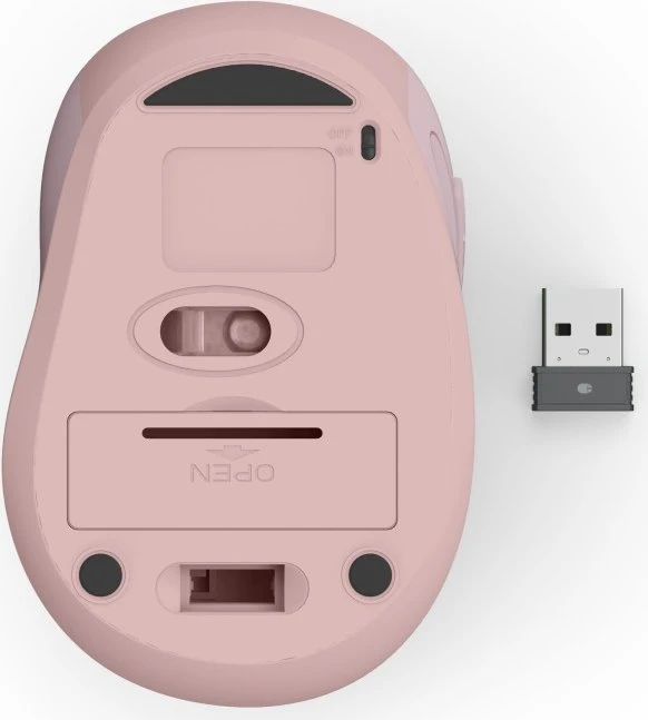 Hama WM-400 Silent Wireless 6-Button Mouse rosa/pink, USB
