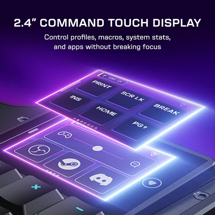 Turtle Beach Command Series KB5, schwarz, LEDs RGB, Low-Profile TITAN Linear, USB, US
