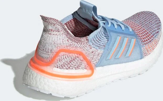 adidas Ultraboost 19 glow blue/hi-res coral/active maroon (Damen)