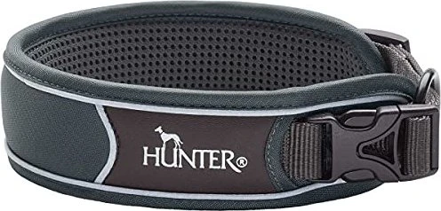 Hunter Divo Hundehalsung, Nylon, S, grau