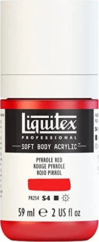 Liquitex Professional Soft Body Acrylic pyrrole red, 59ml