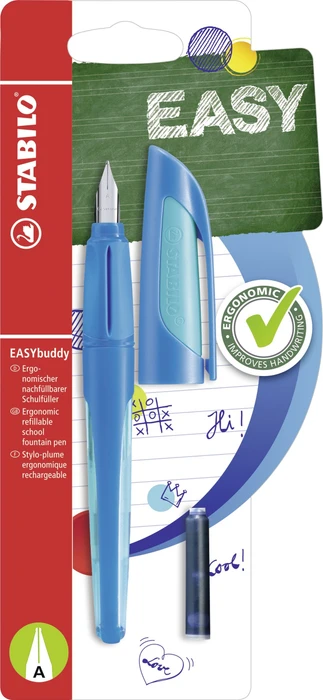 STABILO EASYbuddy dunkelblau/hellblau, rechte Hand, Anfänger, Blister