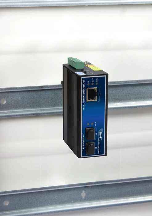 Allnet SGI Industrial Railmount 2.5G Switch, 2x SFP, 1x RJ-45, 90W PoE++