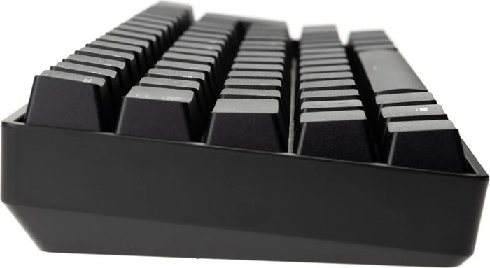 HK Gaming GK61, 60% Layout, LEDs RGB, Black, schwarz, Gateron Optical BLUE, USB, DE