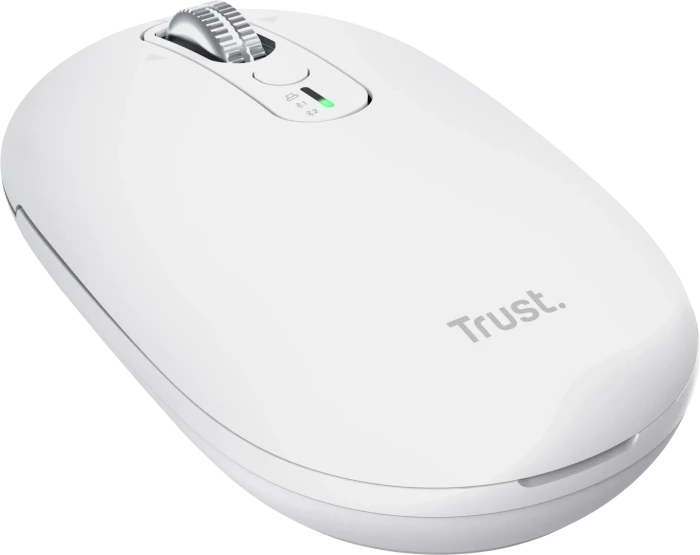 Trust Seron Hyperscroll Slim Wireless Mouse, weiß, USB/Bluetooth