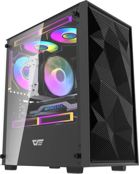 DarkFlash M305 Mesh Black, Glasfenster