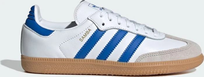 adidas Samba OG cloud white/blue/gum (Junior)