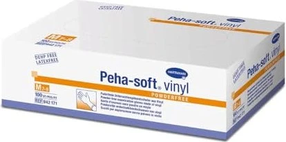 Hartmann Peha-soft Vinyl powderfree Einweghandschuhe XL, 100 Stück