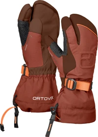 Ortovox Merino Freeride 3-Finger Skihandschuhe clay orange (Herren)