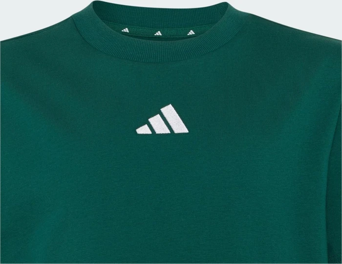 adidas Essentials T-Shirt kurzarm collegiate green/white (Junior)
