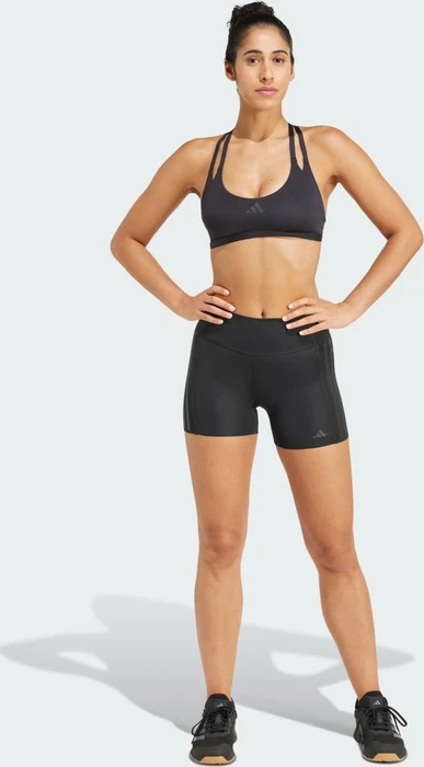 adidas Optime 4-Inch Raw-Cut-Hem Hose lang black (Damen)